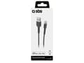 Pikkukuva 4 / 4: SBS TECABLEUSBIP589K, 1 m, Lightning, USB A, Uros, Uros, Musta