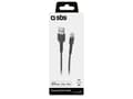 Pikkukuva 2 / 4: SBS TECABLEUSBIP589K, 1 m, Lightning, USB A, Uros, Uros, Musta