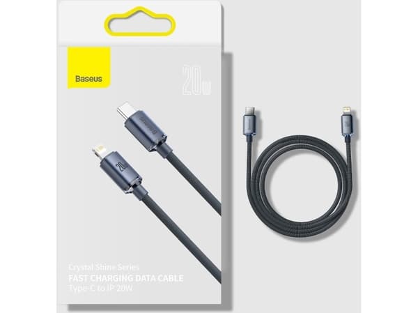 Baseus USB cable Baseus Crystal USB-C to Lightning cable, 20W, PD, 2m (blue)
