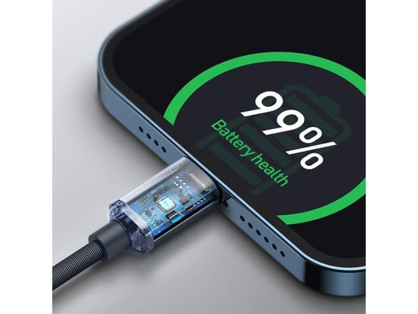 Baseus USB cable Baseus Crystal USB-C to Lightning cable, 20W, PD, 2m (blue)