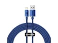 Miniatyrbild 1 av 5: Baseus Crystal Shine, 2 m, Lightning, USB A, Hankoppling, Hankoppling, Blå