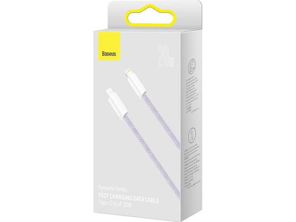 Baseus USB cable USB-C cable for Lightning Baseus Dynamic Series, 20W, 2m (purple)