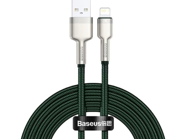 Kabel USB Baseus USB-A - Lightning 2 m Zielony (baseus_20210316155025)