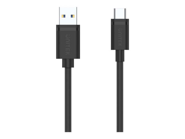 Unitek - USB-kabel - USB typ A (hane) till 24 pin USB-C (hane) - USB 3.0 - 2 m - svart