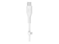 Miniatyrbild 3 av 5: Belkin BOOST CHARGE - Lightning-kabel - 24 pin USB-C hane till Lightning hane - 2 m - vit