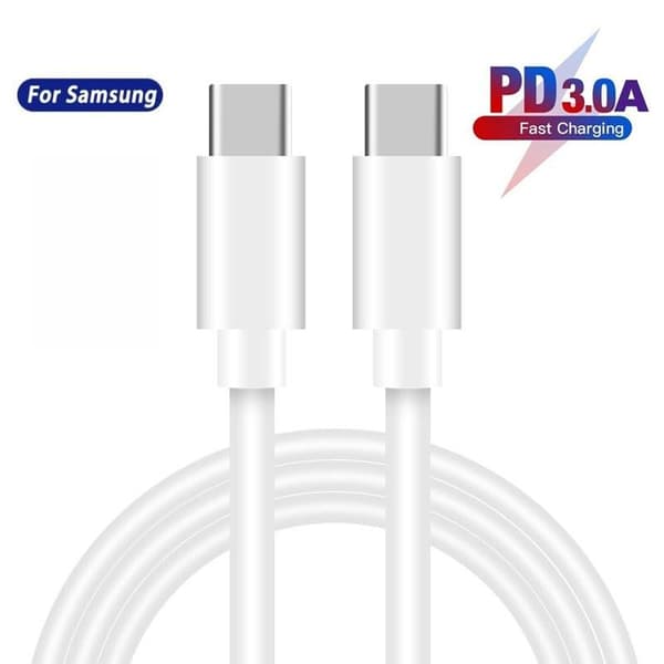 USB-C till USB-C laddningskabel, 1 Meter