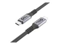 Miniatyrbild 4 av 5: MicroConnect Premium - USB-kabel - 24 pin USB-C (hane) till 24 pin USB-C (hane) - USB 3.2 Gen 2 - 20 V - 5 A - 3 m - USB-strömförsörjning (100W), 4K6
