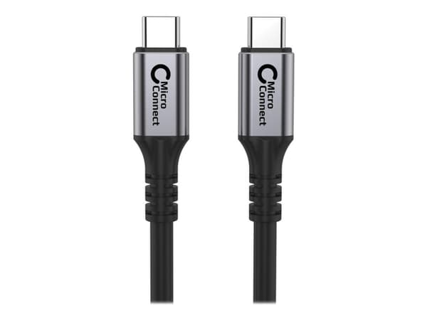 MicroConnect Premium - USB-kabel - 24 pin USB-C (hane) till 24 pin USB-C (hane) - USB 3.2 Gen 2 - 20 V - 5 A - 3 m - USB-strömförsörjning (100W), 4K6