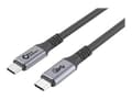 Miniatyrbild 2 av 5: MicroConnect Premium - USB-kabel - 24 pin USB-C (hane) till 24 pin USB-C (hane) - USB 3.2 Gen 2 - 20 V - 5 A - 3 m - USB-strömförsörjning (100W), 4K6
