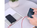 Pikkukuva 3 / 5: AUKEY CB-AL01 Rød OEM ultrakestävä nailon Pikalataus Lightning-USB-kaapeli | 2m | MFi Apple-sertifiointi