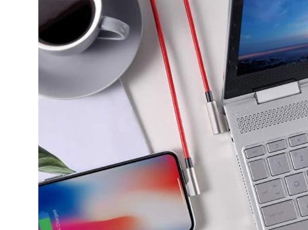AUKEY CB-AL01 Rød OEM ultrakestävä nailon Pikalataus Lightning-USB-kaapeli | 2m | MFi Apple-sertifiointi