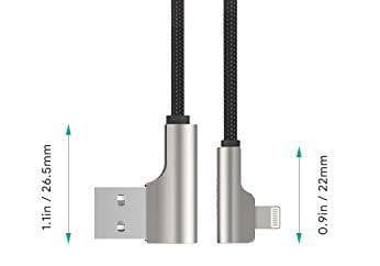 AUKEY CB-AL01 Lajittele OEM ultrakestävä nailon Quick Charge Lightning-USB-kaapeli | 2m | MFi Apple-sertifiointi