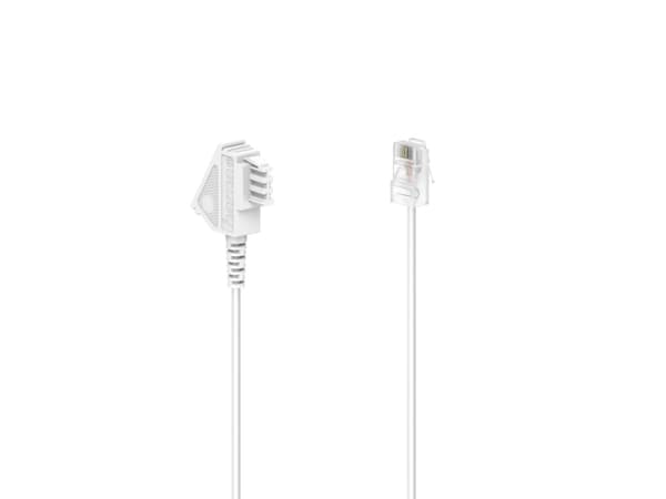 Hama 00201118, 3 m, RJ-45, TAE (F), Vit, Hanstik