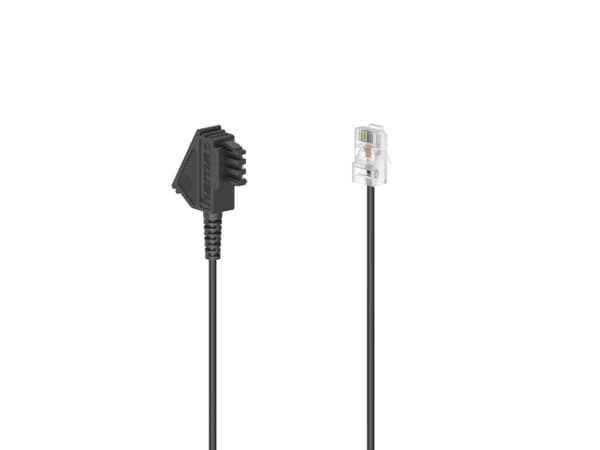 Hama 00201114, 10 m, RJ-45, TAE (F), Sort, Hankjønn, Hankjønn