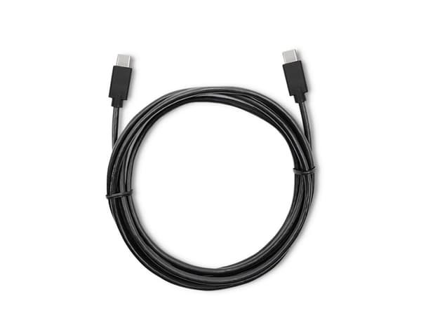 Qoltec - USB-kabel - 24 pin USB-C (hann) til 24 pin USB-C (hann) - USB 2.0 - 0.8 A - 2 m - svart