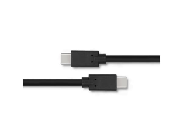 Qoltec - USB-kabel - 24 pin USB-C (hann) til 24 pin USB-C (hann) - USB 3.1 - 0.8 A - 2.5 m - svart