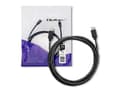 Miniatyrbilde 5 av 5: Qoltec - USB-kabel - 24 pin USB-C (hann) til 24 pin USB-C (hann) - USB 3.1 - 0.8 A - 2.5 m - svart
