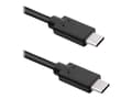 Miniatyrbilde 1 av 5: Qoltec - USB-kabel - 24 pin USB-C (hann) til 24 pin USB-C (hann) - USB 3.1 - 0.8 A - 2.5 m - svart
