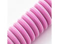 Miniatyrbild 3 av 5: CableMod Classic - Tangentbordskabel - USB (hane) till 24 pin USB-C (hane) - 1.5 m - lindad - strawberry cream (white on pink)