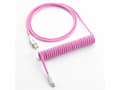 Miniatyrbild 2 av 5: CableMod Classic - Tangentbordskabel - USB (hane) till 24 pin USB-C (hane) - 1.5 m - lindad - strawberry cream (white on pink)
