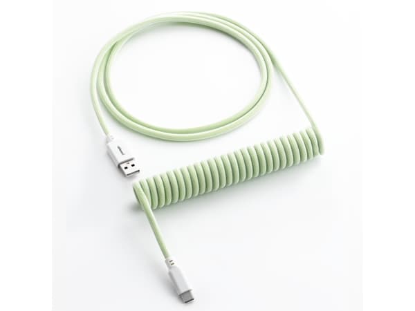 CableMod Classic - Tastaturkabel - USB (hann) til 24 pin USB-C (hann) - 1.5 m - rullet sammen - lime sorbet (white on green)