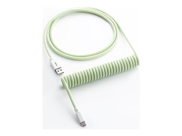 CableMod Classic - Tastaturkabel - USB (hann) til 24 pin USB-C (hann) - 1.5 m - rullet sammen - lime sorbet (white on green)