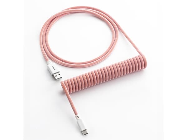 CableMod Classic - Tangentbordskabel - USB (hane) till 24 pin USB-C (hane) - 1.5 m - lindad - orangesicle (white on orange)