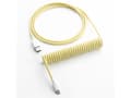 Miniatyrbild 2 av 5: CableMod Classic - Tangentbordskabel - USB (hane) till 24 pin USB-C (hane) - 1.5 m - lindad - lemon ice (white on yellow)