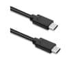Pikkukuva 3 / 5: Qoltec - USB-kaapeli - USB-C (uros) - USB-C (uros) - USB 3.1 - 0,5 A - 3 m - musta