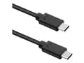 Pikkukuva 1 / 5: Qoltec - USB-kaapeli - USB-C (uros) - USB-C (uros) - USB 3.1 - 0,5 A - 3 m - musta