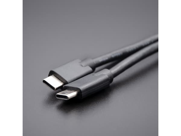 Qoltec - USB-kabel - 24 pin USB-C (hann) til 24 pin USB-C (hann) - USB 2.0 - 1 A - 1.4 m - svart