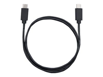 Qoltec - USB-kabel - 24 pin USB-C (hann) til 24 pin USB-C (hann) - USB 2.0 - 1 A - 1.4 m - svart