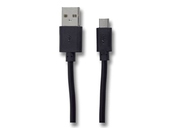 2GO 795201, 1 m, USB B, Micro-USB B, Sort
