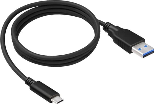 2GO 795731, 1 m, USB B, USB C, USB 3.2 Gen 1 (3.1 Gen 1), Svart