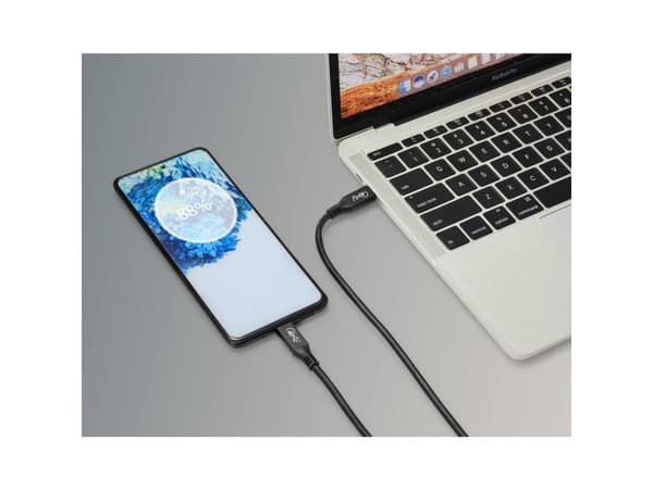 Renkforce RF-4870098, 0,8 m, USB C, USB C, USB4 Gen 2x2, 40 Gbit/s, Sort