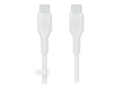 Belkin BoostCharge - USB-kabel - 24 pin USB-C (hane) till 24 pin USB-C (hane) - 2 m - vit