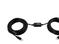 Miniatyrbild 1 av 5: DELTACO USB-EX10MB - USB-kabel - USB (hane) till USB typ B (hane) - USB 2.0 - 10 m - aktiv - svart