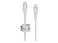 Miniatyrbild 4 av 5: Belkin BOOST CHARGE - Lightning-kabel - 24 pin USB-C hane till Lightning hane - 3 m - vit