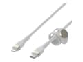 Miniatyrbild 1 av 5: Belkin BOOST CHARGE - Lightning-kabel - 24 pin USB-C hane till Lightning hane - 3 m - vit