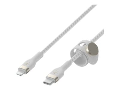 Belkin BOOST CHARGE - Lightning-kabel - 24 pin USB-C hane till Lightning hane - 3 m - vit