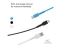 Miniatyrbild 5 av 5: SBS TEKITUSBC3X1WBK, 1,2 m, USB C, USB A, USB 2.0, Svart, Blå, Vit