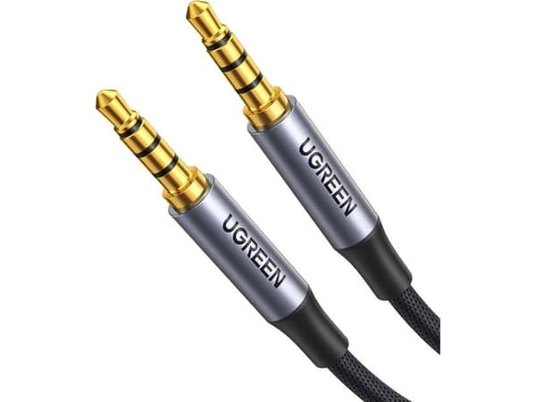 Ugreen Jack 3,5 mm - Jack 3,5 mm kabel 2m svart (UGR1187BLK)