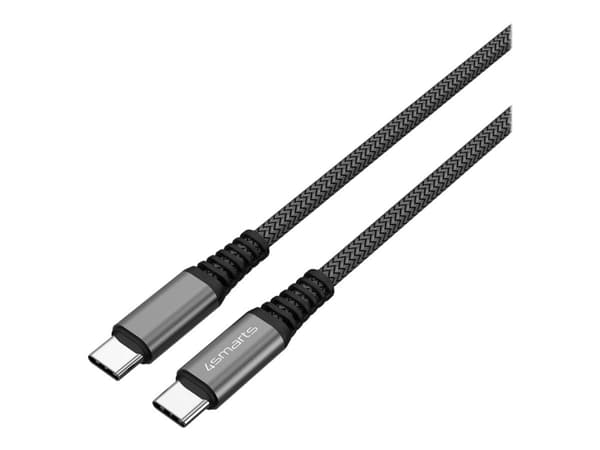 4smarts PremiumCord - USB-kabel - 24 pin USB-C (hane) till 24 pin USB-C (hane) - USB 2.0 - 20 V - 5 A - 1.5 m - USB-strömförsörjning (100W) - svart