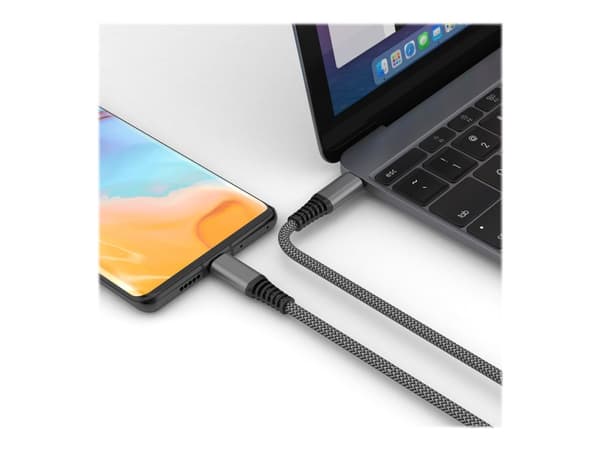 4smarts PremiumCord - USB-kabel - 24 pin USB-C (hane) till 24 pin USB-C (hane) - USB 2.0 - 20 V - 5 A - 1.5 m - USB-strömförsörjning (100W) - svart