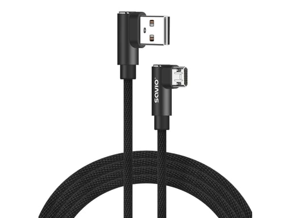 Kabel med dobbeltsidig USB Micro USB-kontakt - USB A 1m, CL-161