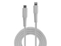 Miniatyrbilde 2 av 5: Lindy 31318, 3 m, Lightning, USB C, Hankjønn, Hankjønn, Hvit