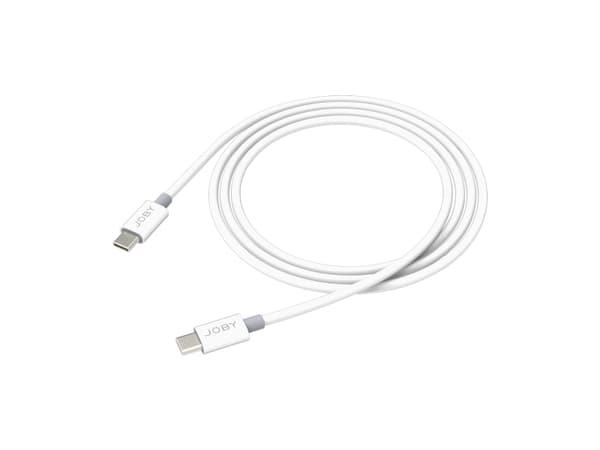 Joby JB01820-BWW, 2 m, USB C, USB C, USB 2.0, 0,48 Gbit/s, Vit