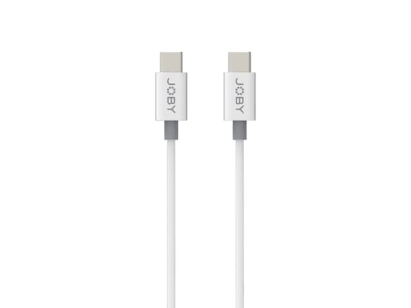 Joby JB01820-BWW, 2 m, USB C, USB C, USB 2.0, 0,48 Gbit/s, Vit