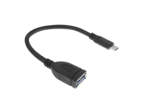 ACT AC7340 USB-kabel 0,2 m USB 3.2 Gen 1 (3.1 Gen 1) USB C USB A Sort