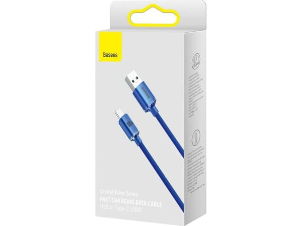 USB-kabel Baseus USB-A - USB-C 2 m Blå (baseus_20220224125238)